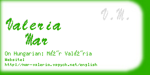 valeria mar business card